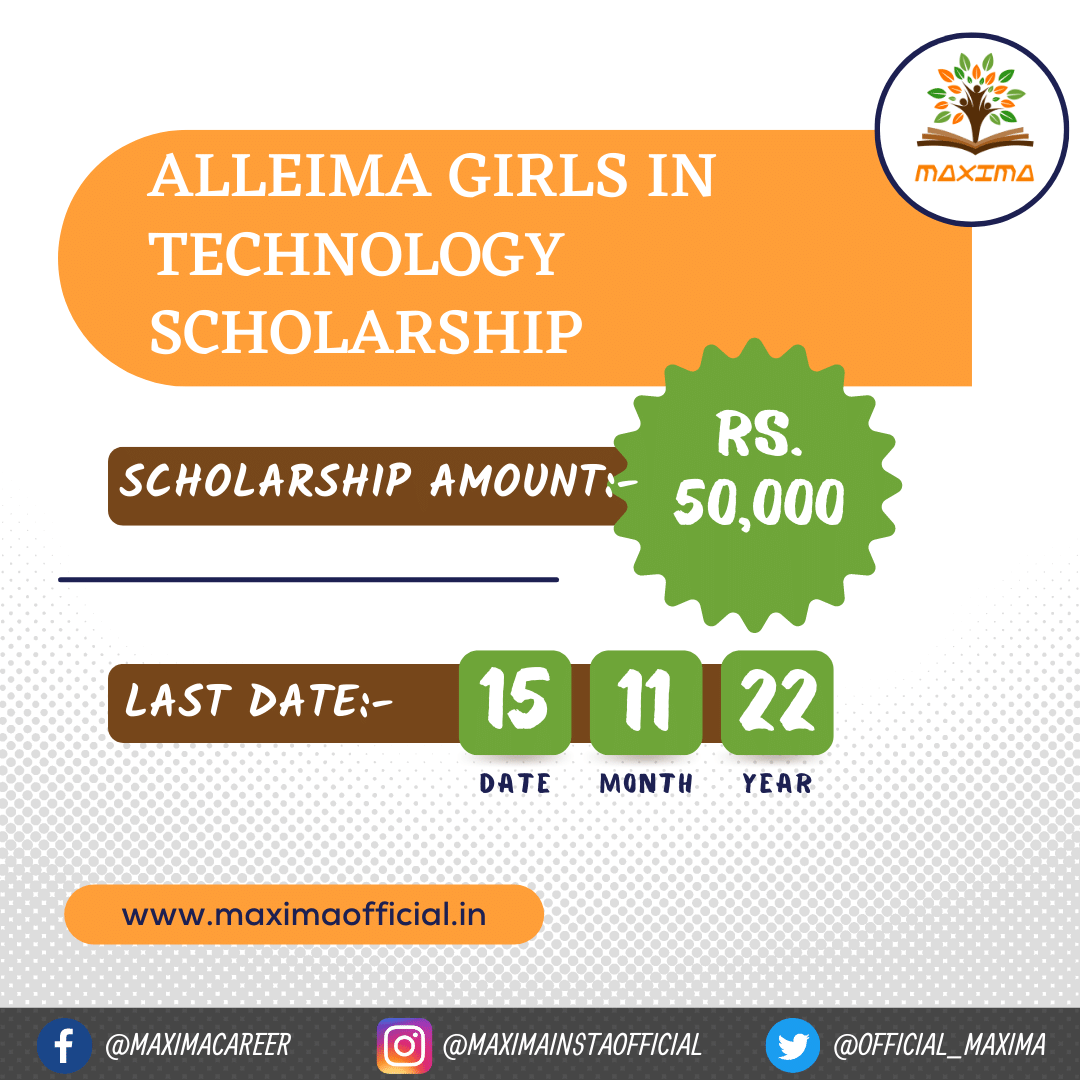 Alleima Girls In Technology Scholarship For Engineering (BE / BTech ...