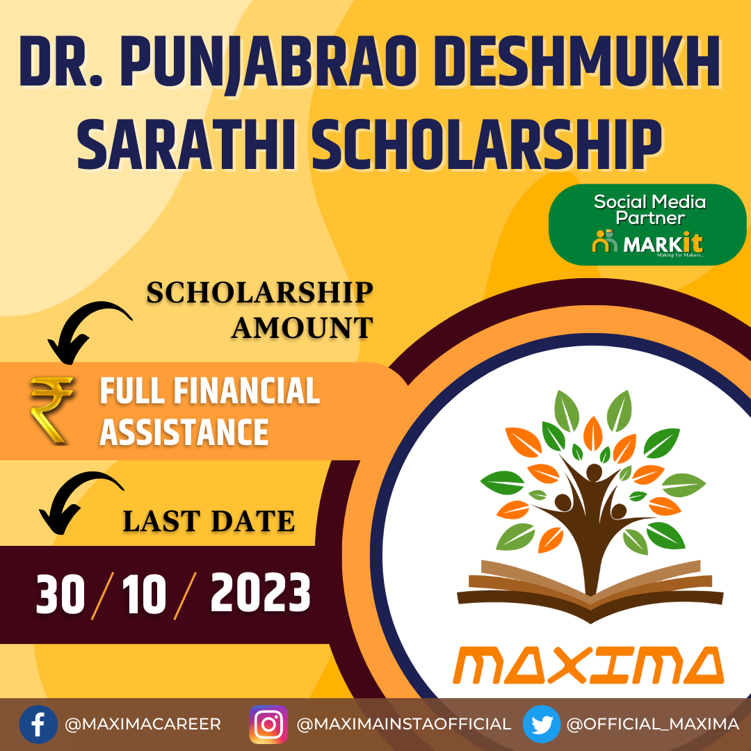 sarathi scholarship for phd 2022 last date