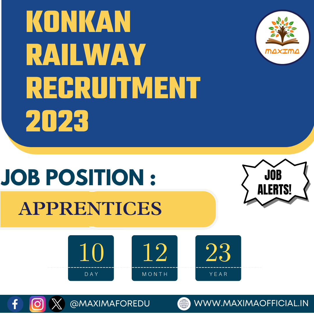 Konkan Railway Recruitment 2023 Maxima Official 8958