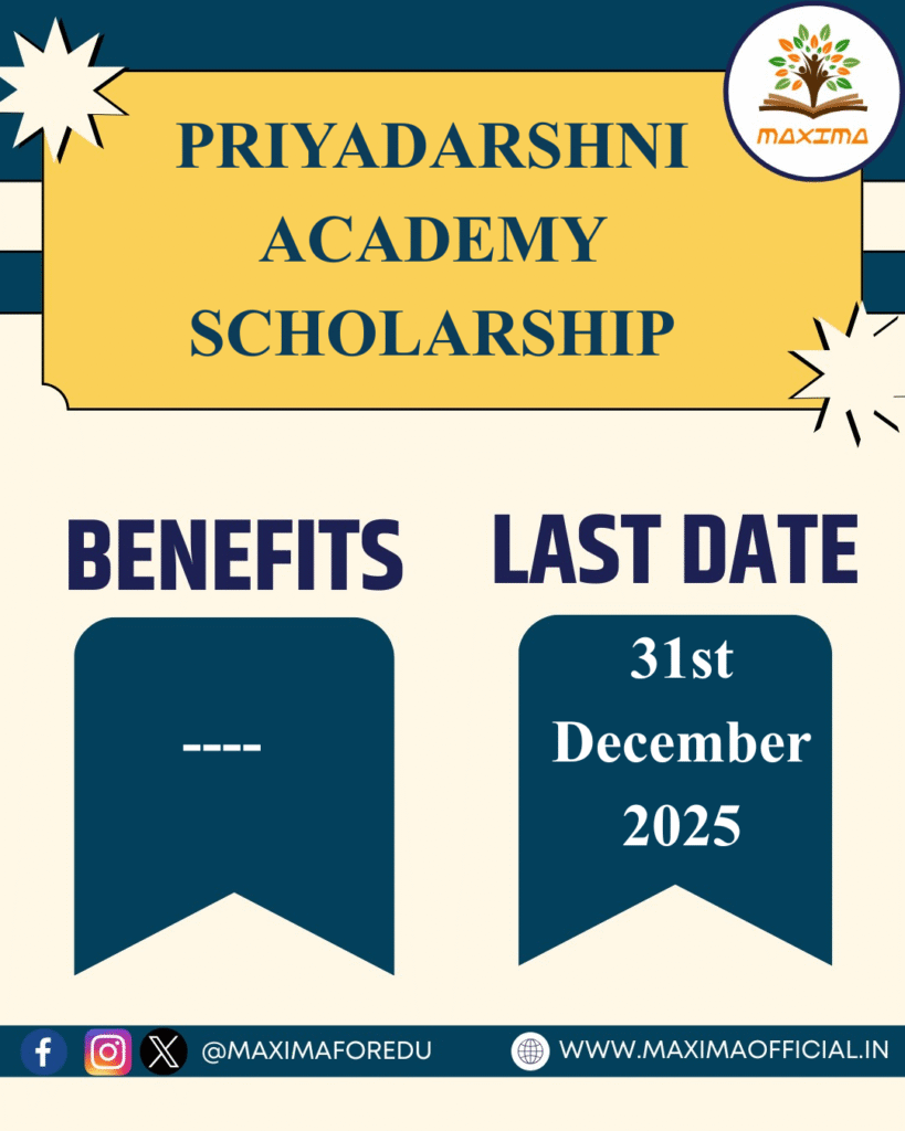 Priyadarshni Academy Scholarship 2026